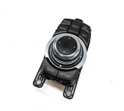 12-15 BMW 640i 650i M6 (F06 F12 F13) STEREO NAVIGATON MEDIA i-DRIVE KNOB SWITCH — exact item pictured